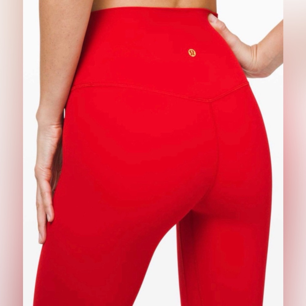Lululemon Lunar New Year Bold Red Leggings, size 12